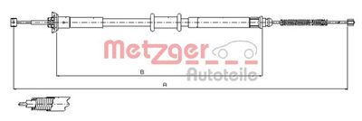 121500 METZGER Тросик, cтояночный тормоз