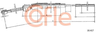 10417 COFLE Тросик, cтояночный тормоз