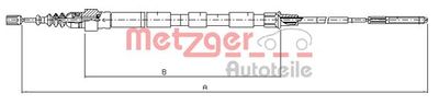 107410 METZGER Тросик, cтояночный тормоз