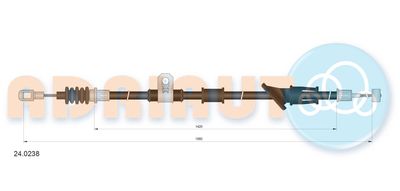 240238 ADRIAUTO Тросик, cтояночный тормоз