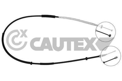 019009 CAUTEX Тросик, cтояночный тормоз