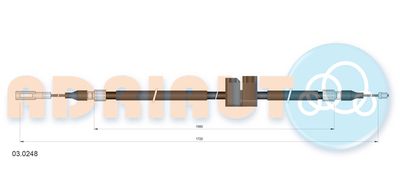 030248 ADRIAUTO Тросик, cтояночный тормоз