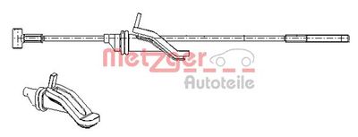 170686 METZGER Тросик, cтояночный тормоз