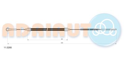 110280 ADRIAUTO Тросик, cтояночный тормоз