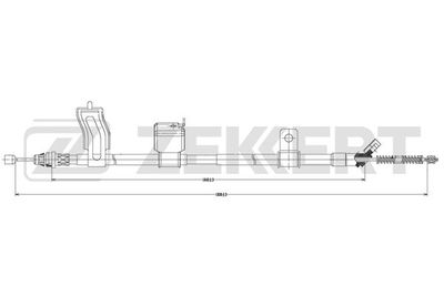 BZ1320 ZEKKERT Тросик, cтояночный тормоз