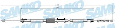 C0342B SAMKO Тросик, cтояночный тормоз
