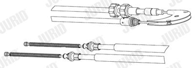 432662J JURID Тросик, cтояночный тормоз