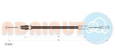 270242 ADRIAUTO Тросик, cтояночный тормоз