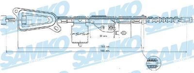 C0484B SAMKO Тросик, cтояночный тормоз