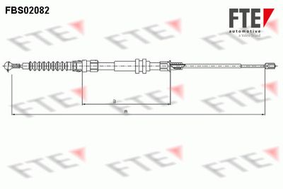 9250082 FTE Тросик, cтояночный тормоз