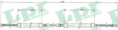 C0161B LPR Тросик, cтояночный тормоз