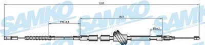 C0055B SAMKO Тросик, cтояночный тормоз