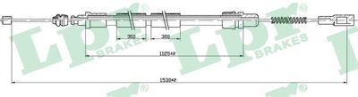 C0943B LPR Тросик, cтояночный тормоз