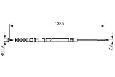 1987482584 BOSCH Тросик, cтояночный тормоз