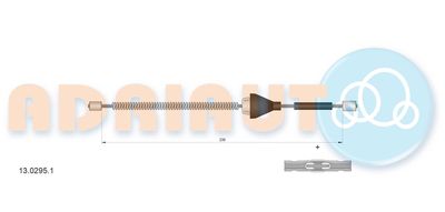 1302951 ADRIAUTO Тросик, cтояночный тормоз