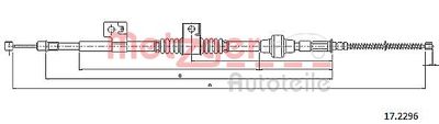 172296 METZGER Тросик, cтояночный тормоз