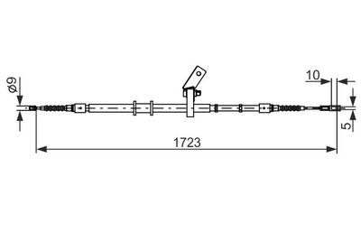 1987482268 BOSCH Тросик, cтояночный тормоз