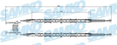 C0655B SAMKO Тросик, cтояночный тормоз