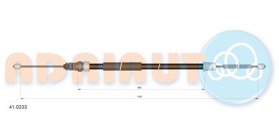 410233 ADRIAUTO Тросик, cтояночный тормоз