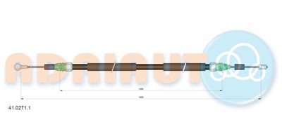 4102711 ADRIAUTO Тросик, cтояночный тормоз