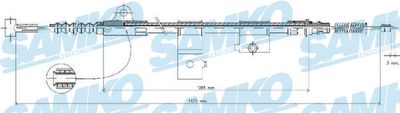 C0513B SAMKO Тросик, cтояночный тормоз