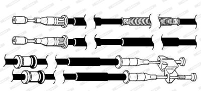 FHB432937 FERODO Тросик, cтояночный тормоз