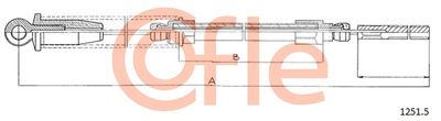 12512 COFLE Тросик, cтояночный тормоз