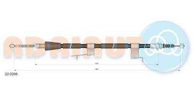 220266 ADRIAUTO Тросик, cтояночный тормоз