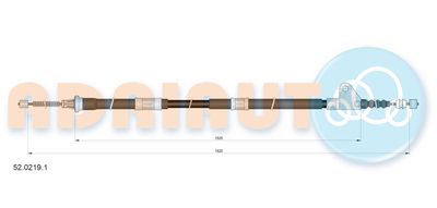 5202191 ADRIAUTO Тросик, cтояночный тормоз