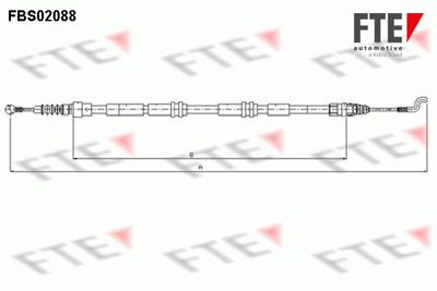 FBS02088 FTE Тросик, cтояночный тормоз