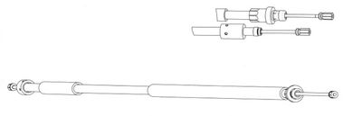 CT02186 CEF Тросик, cтояночный тормоз