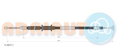 1102171 ADRIAUTO Тросик, cтояночный тормоз