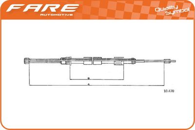 17592 FARE SA Тросик, cтояночный тормоз