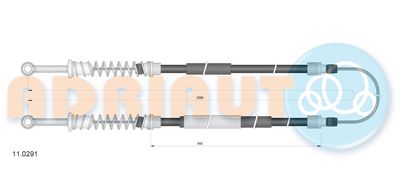 110291 ADRIAUTO Тросик, cтояночный тормоз