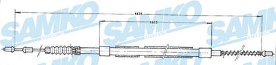 C0438B SAMKO Тросик, cтояночный тормоз