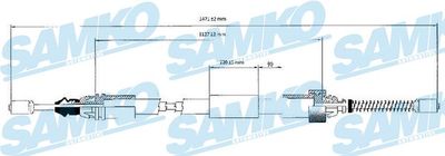 C1044B SAMKO Тросик, cтояночный тормоз