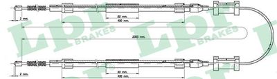 C1483B LPR Тросик, cтояночный тормоз