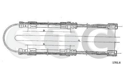 T481291 STC Тросик, cтояночный тормоз