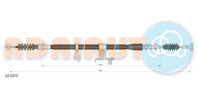 220270 ADRIAUTO Тросик, cтояночный тормоз