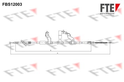 FBS12003 FTE Тросик, cтояночный тормоз