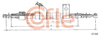 17210 COFLE Тросик, cтояночный тормоз