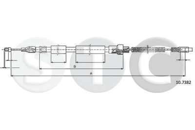 T483733 STC Тросик, cтояночный тормоз