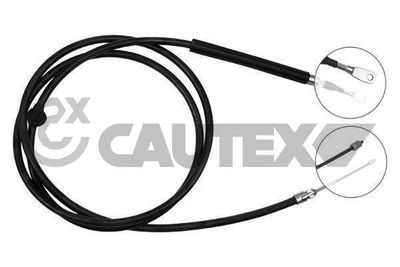 108012 CAUTEX Тросик, cтояночный тормоз