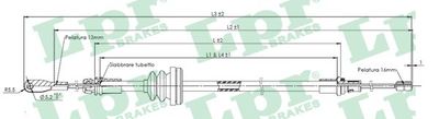 C1622B LPR Тросик, cтояночный тормоз