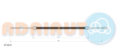 070213 ADRIAUTO Тросик, cтояночный тормоз