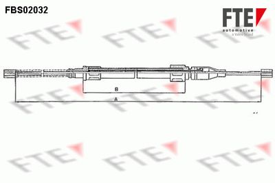 9250040 FTE Тросик, cтояночный тормоз