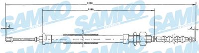 C0115B SAMKO Тросик, cтояночный тормоз