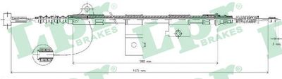 C0513B LPR Тросик, cтояночный тормоз
