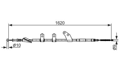 1987482575 BOSCH Тросик, cтояночный тормоз