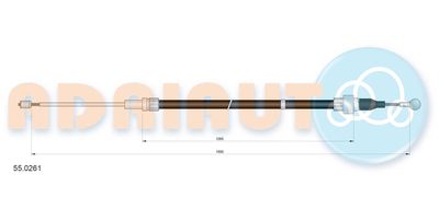 550261 ADRIAUTO Тросик, cтояночный тормоз